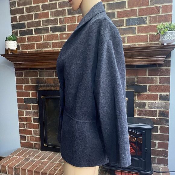 Alfani Womens Sweater Jacket Size 2X Gray Cotton Buttons Front Comfort Pre Owned - Picture 6 of 14